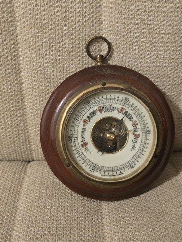 Early wooden barometer - early,