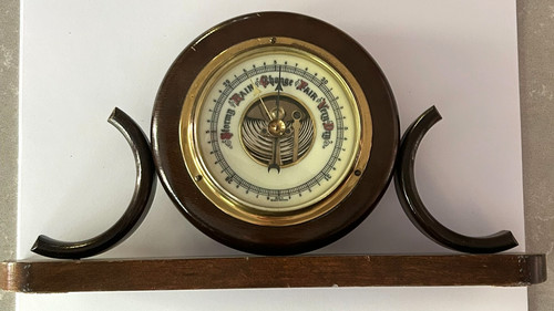 Vintage tabletop barometer - vintage,